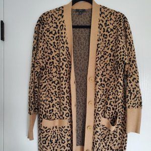J. Crew Animal Print Cardigan/Sweater